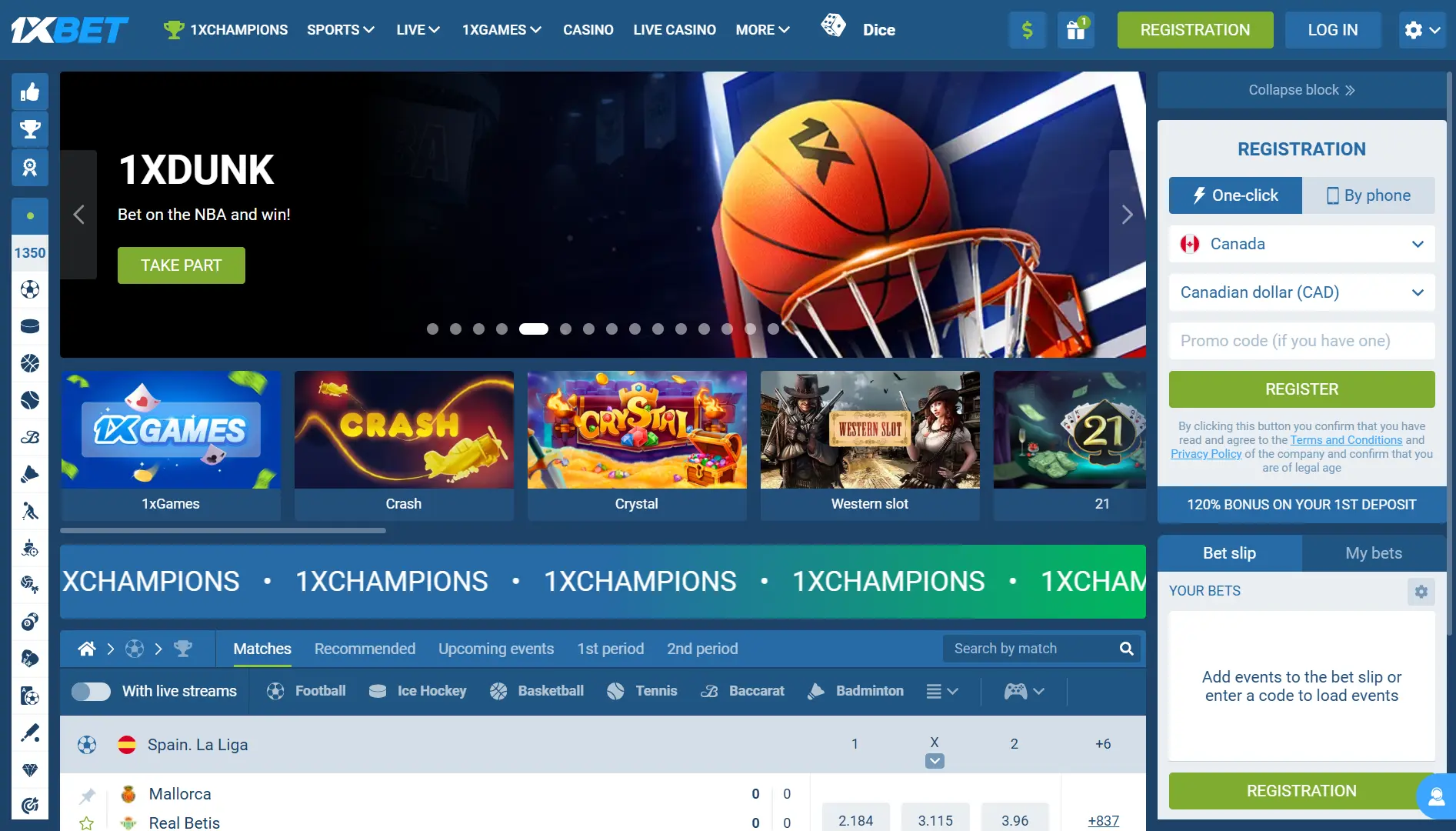 1xBet bookmaker review