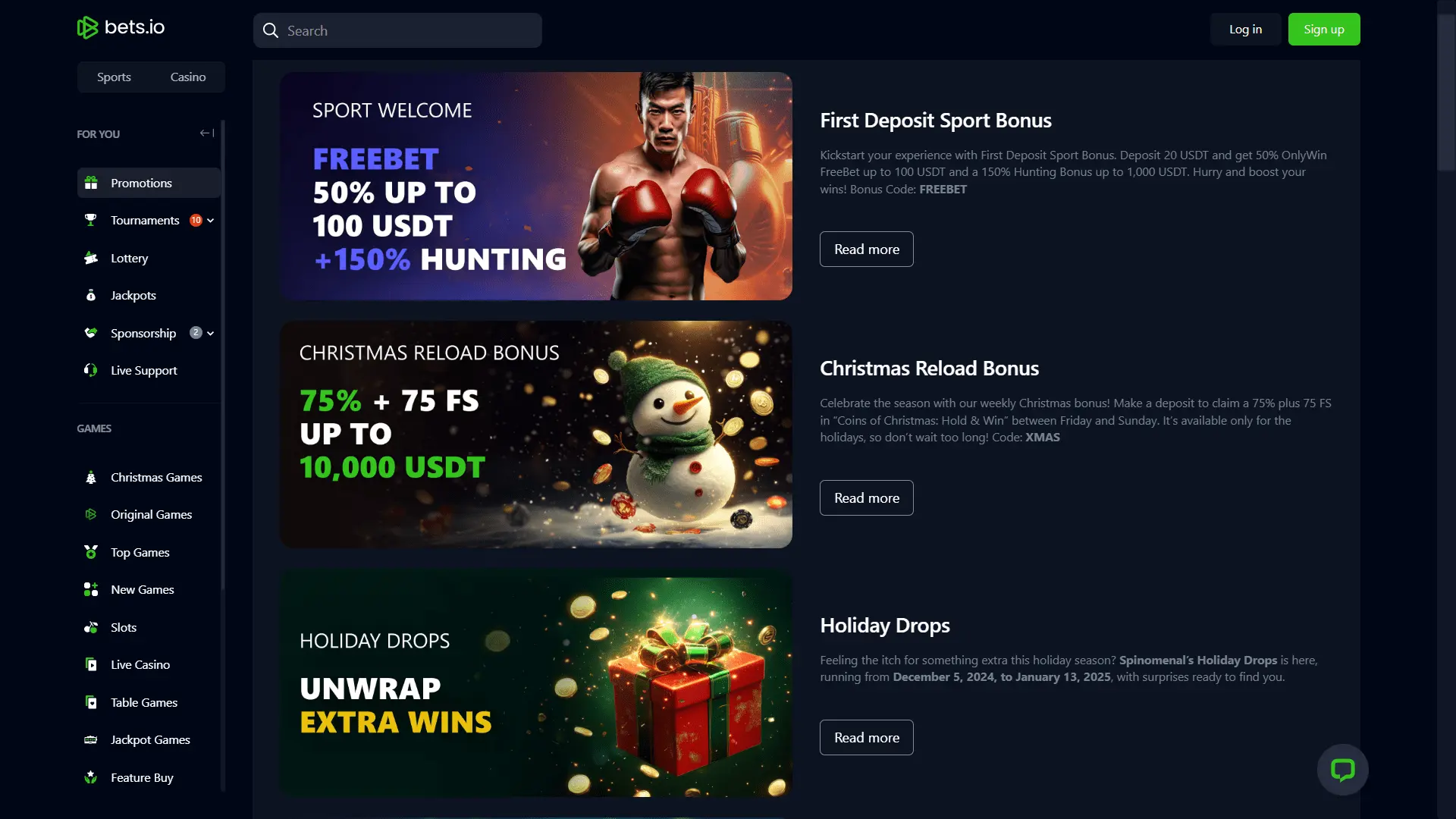 Bets.io bonuses and promotions